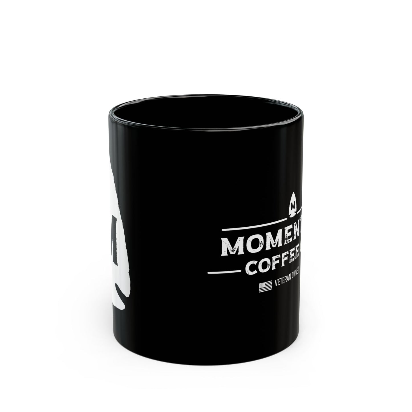 Momentum Coffee Co. Black Mug — Veteran-Owned 11oz/15oz Ceramic Coffee Cup