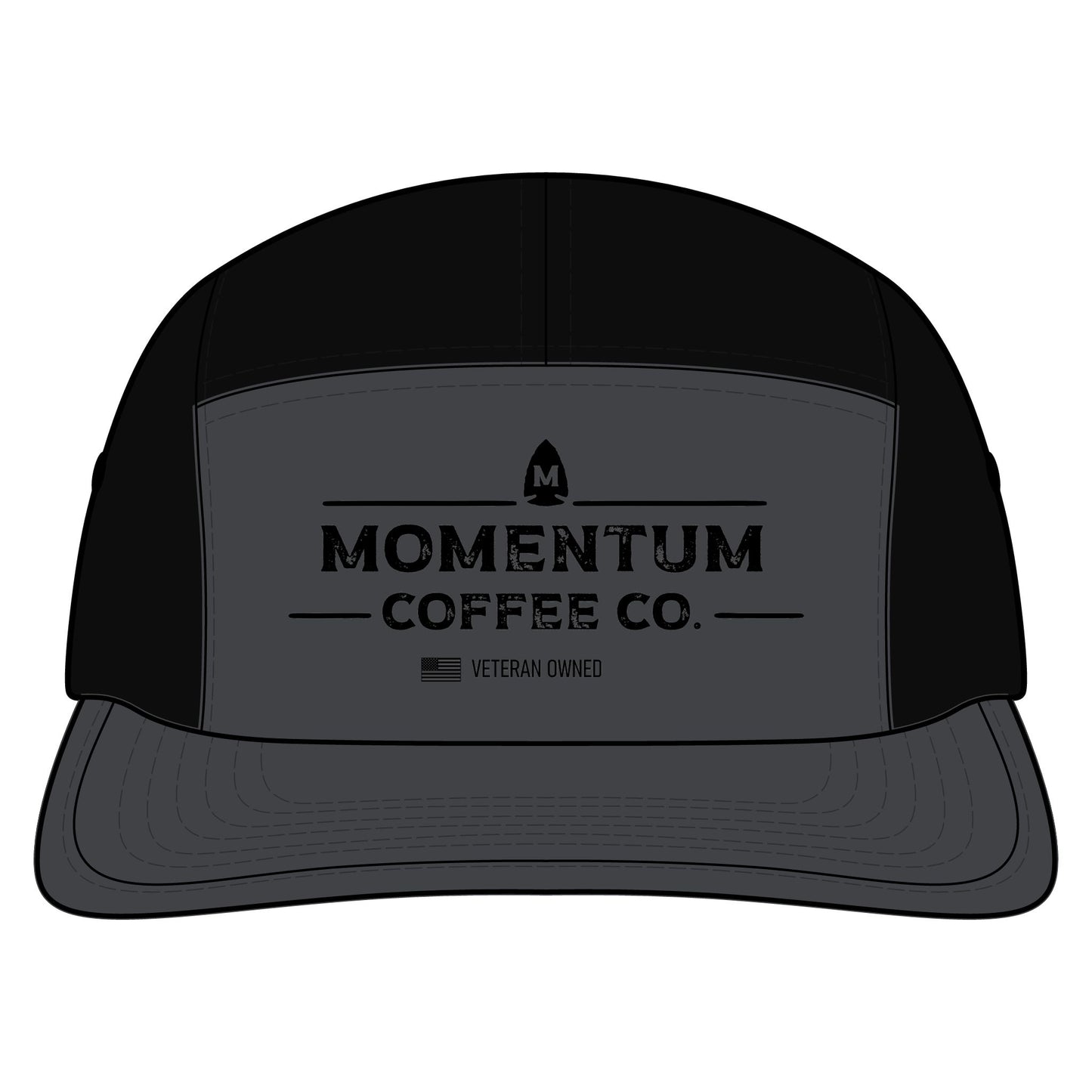 Momentum Coffee Co. Two-Tone Nylon Cap — Veteran-Owned Coffee Logo Hat
